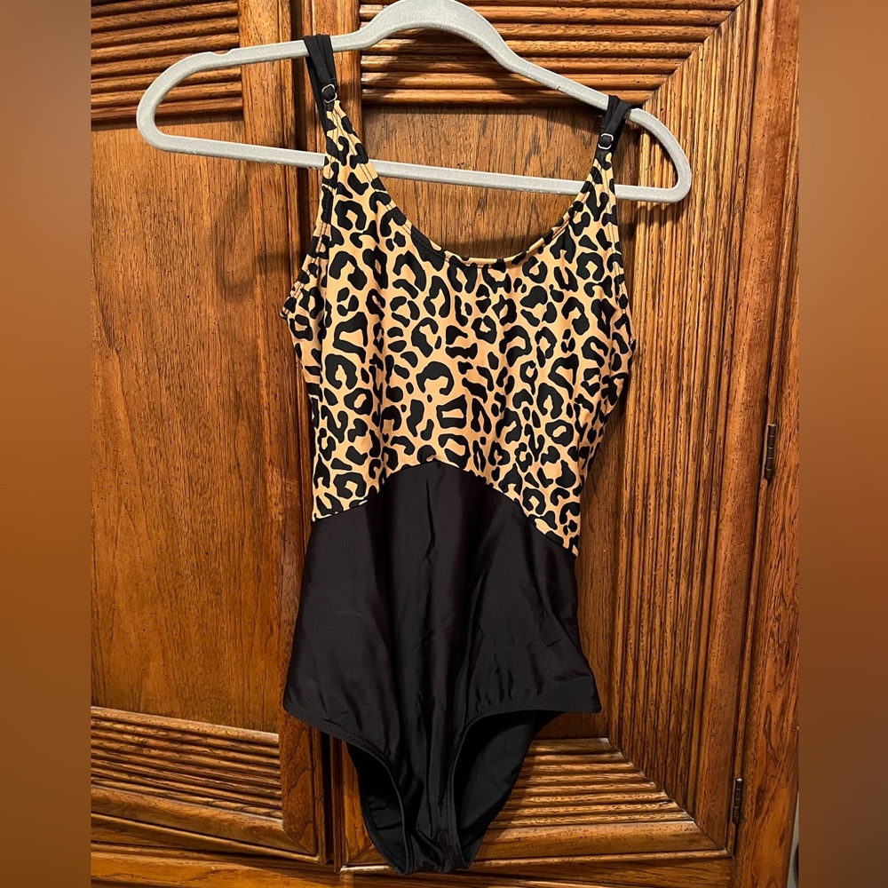 Coral Reef Swim The Sailor Leopard Print One Piece Bathing Suit